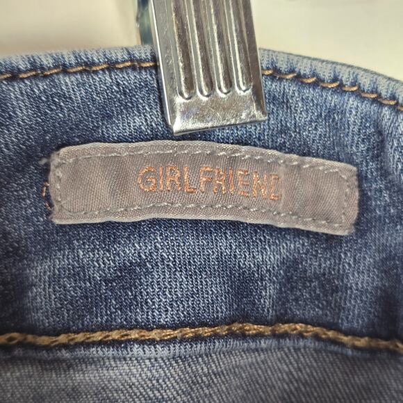 Melissa McCarthy Seven7 Distressed Destroyed Boyfriend Blue Denim Jeans Size 18W - Picture 6 of 10